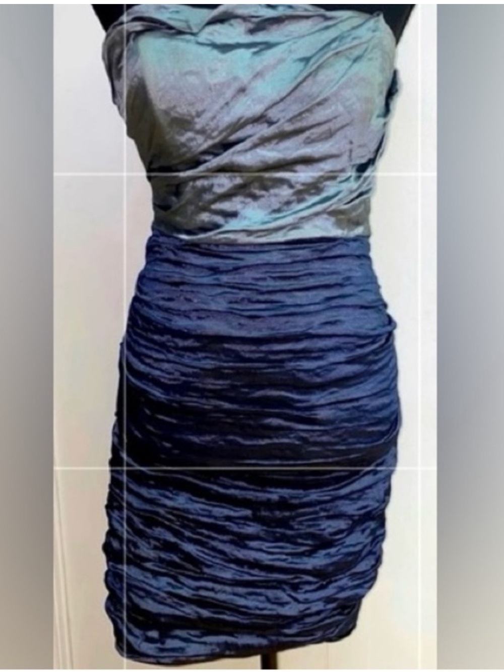 Nicole miller formal strapless cocktail dress mini